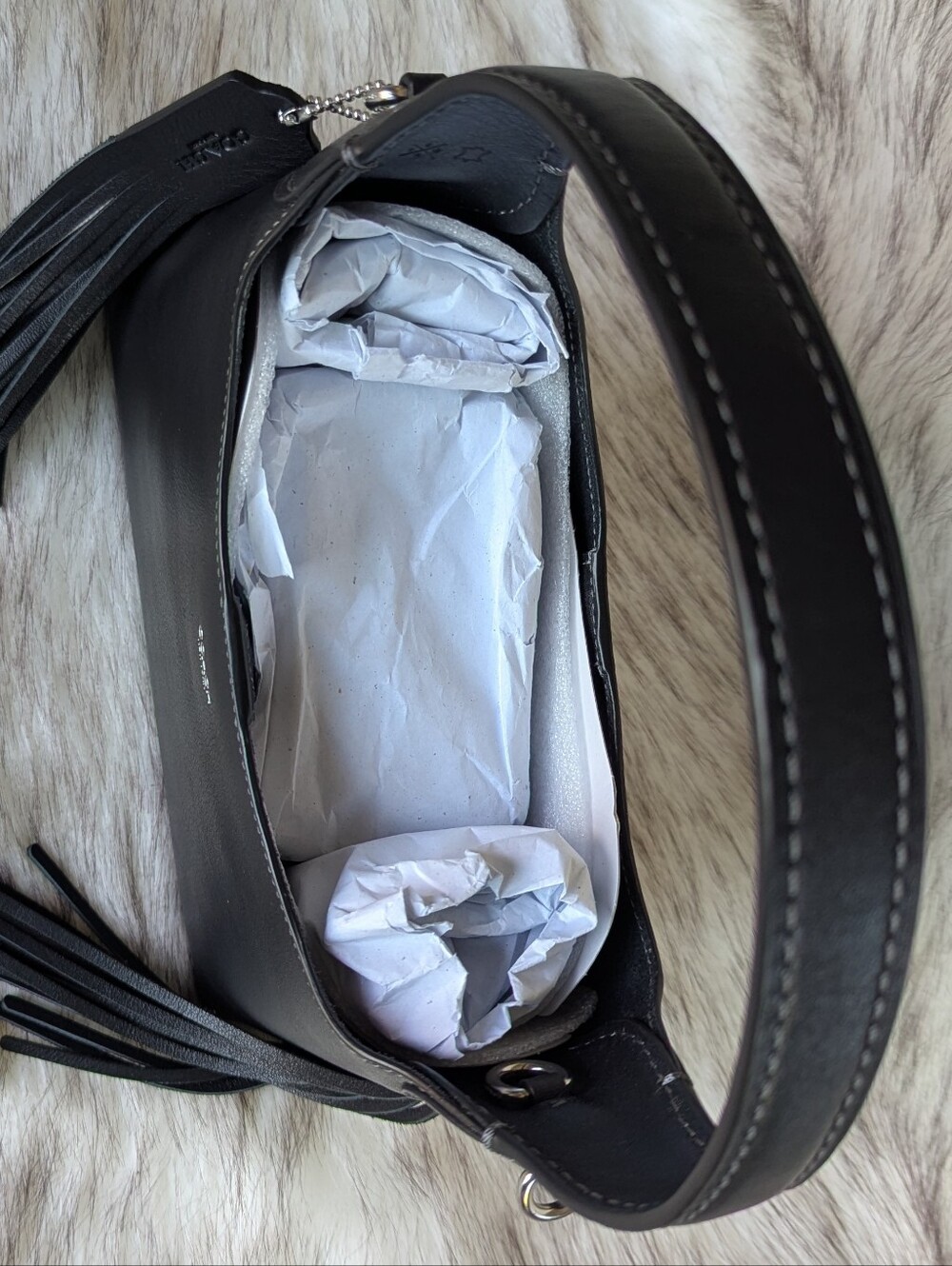 Coach Brooklyn Fringe Shoulder Bag 23 - Picture 6 of 11